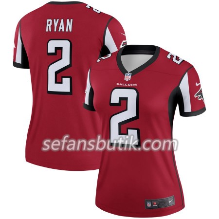 Atlanta Falcons Tröjor Matt Ryan 2 Nike Röd - Dame Atlanta Falcons Tröjor Matt Ryan 2 Nike Röd - Dame